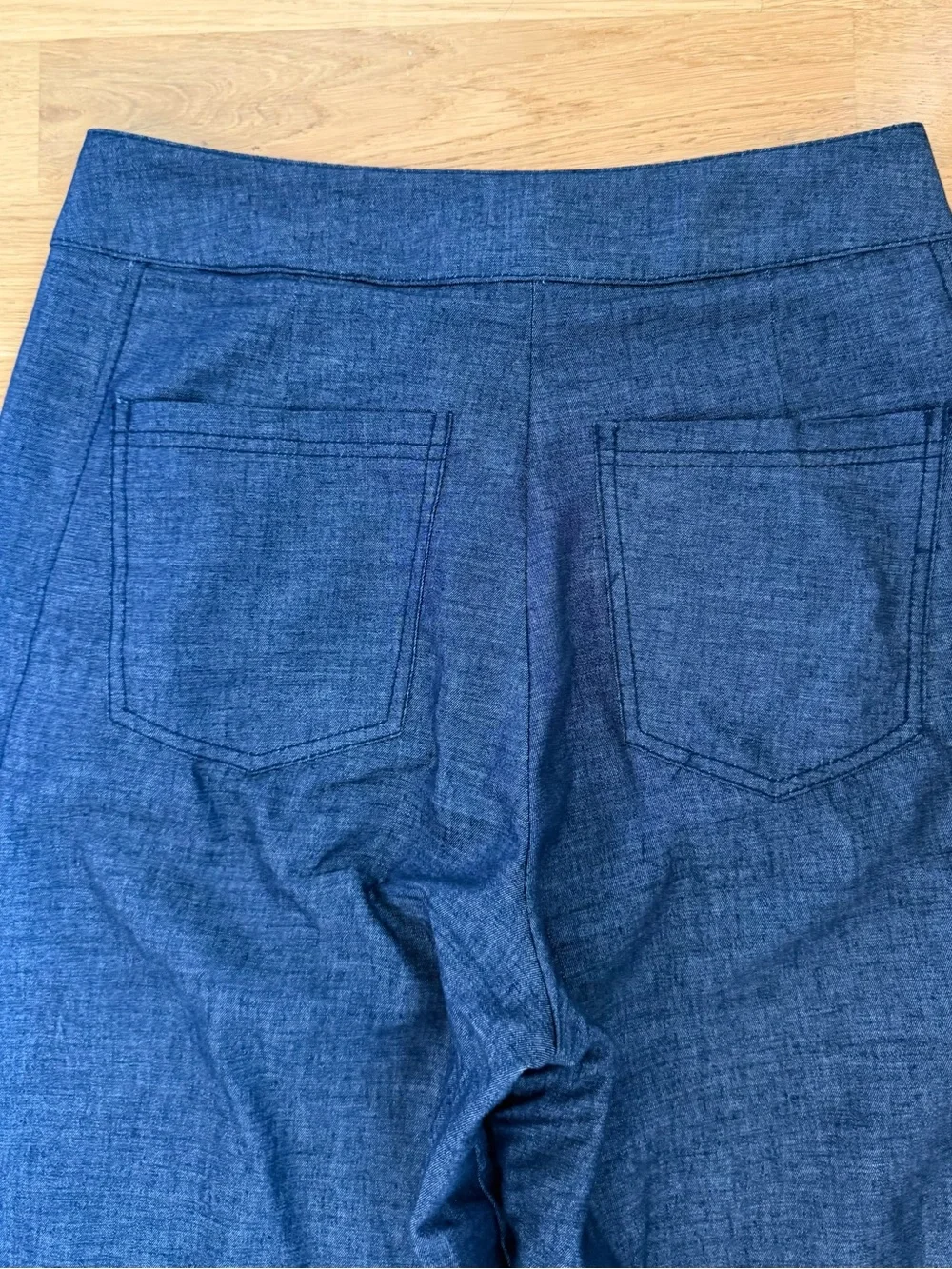 ZARA Edgy Denim Look Linen Pants Suit Set - XS
